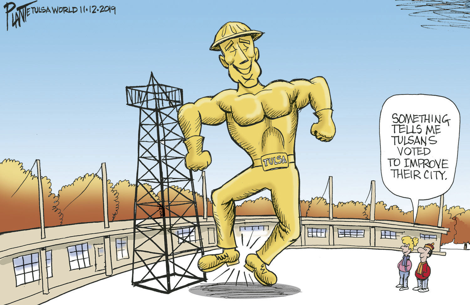Bruce Plante Cartoon: Improve Our Tulsa